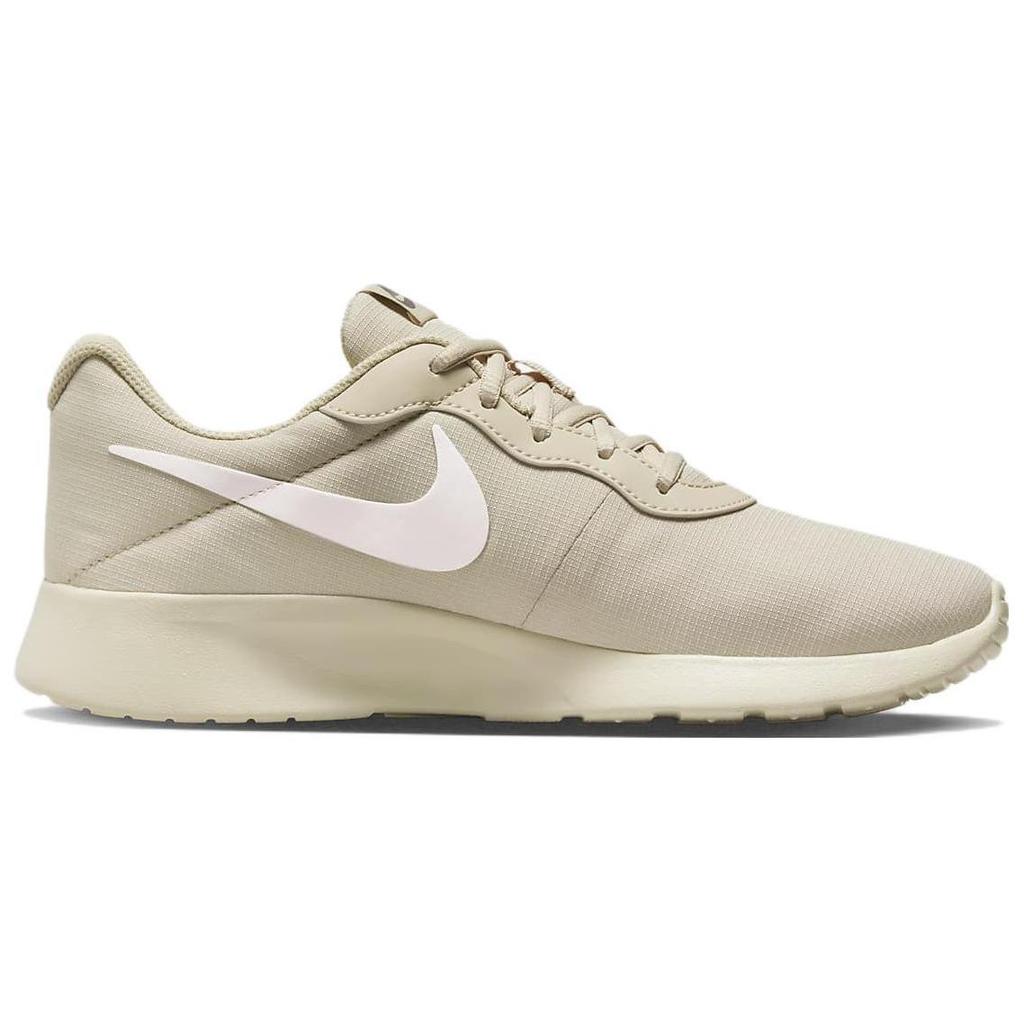 Nike Tanjun Refine Ткань Спортивный Комфорт Амортизация Противоскользящие Износостойкие Низкие Повседневные Кроссовки Женские кроссовки Бежевый DR4495-100
