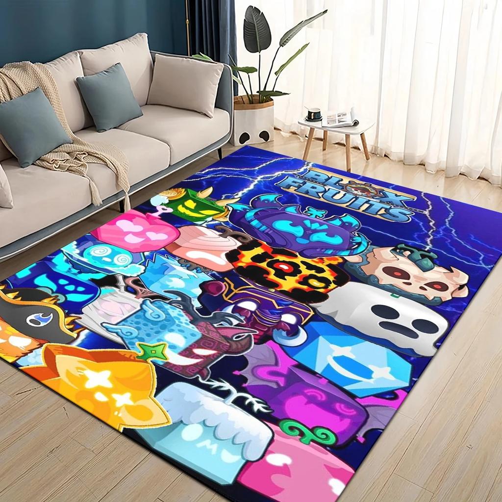27 Style New B-Blox Fruit Cartoon Carpet Rug for Living Room Bedroom Home Sofa Decoration,Kids Play Non-slip Floor Mat