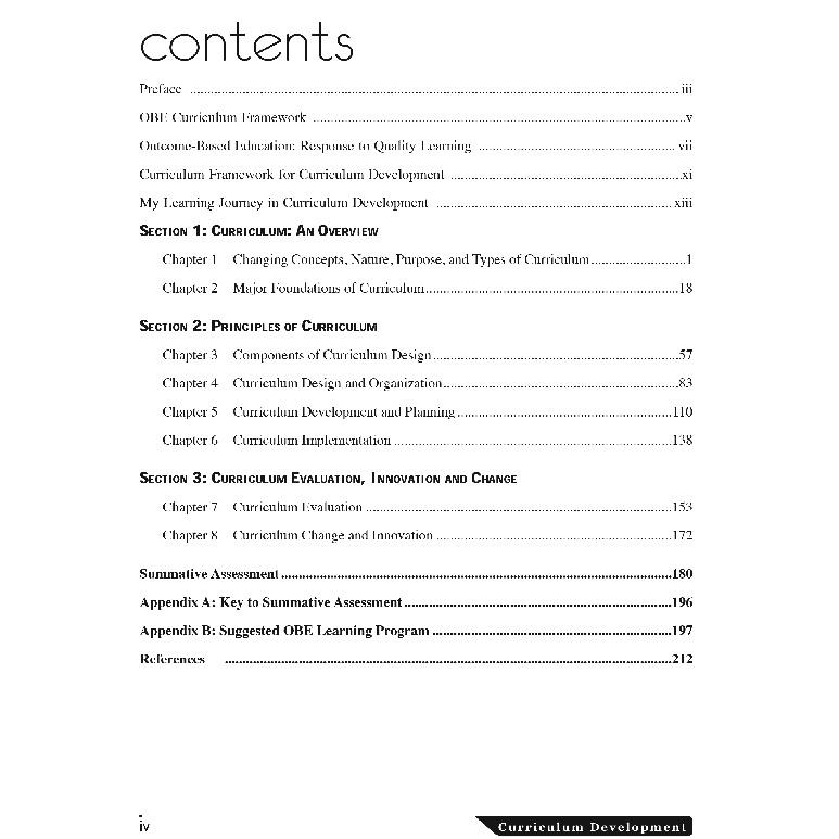 Curriculum Development