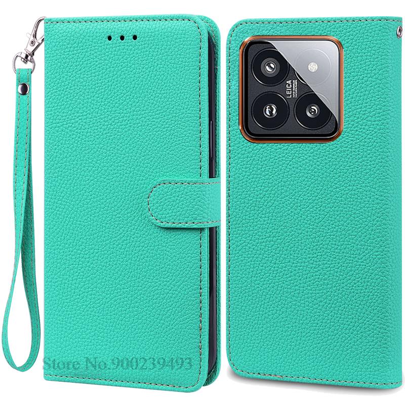 Чехол Mi 14 Mi14 Xiaomi14 Pro для Xiaomi 14, кожаный чехол-кошелек, флип-чехол для Xiaomi 14 Pro, чехол-коробка для Xiaomi Mi 14, чехлы