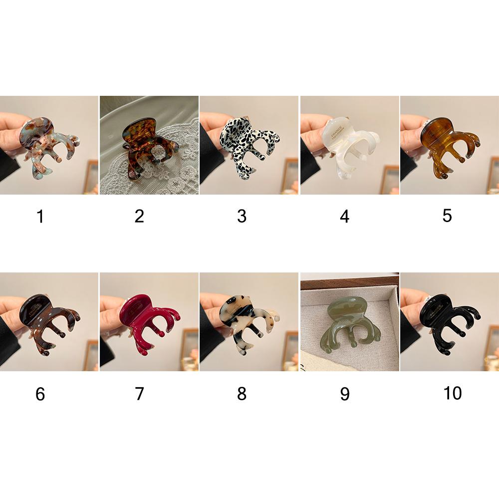 Французские заколки-крабы для волос Ацетатные аксессуары для волос Модные держатели для высокого хвоста для женщин и девушек