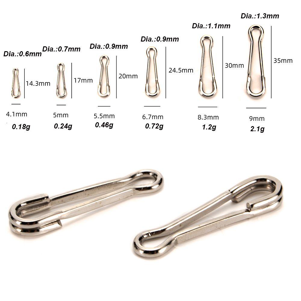 20 шт. Новые прочные лески, портативные соединители, рыболовные крючки, быстросъемные, с поворотным вертлюгом