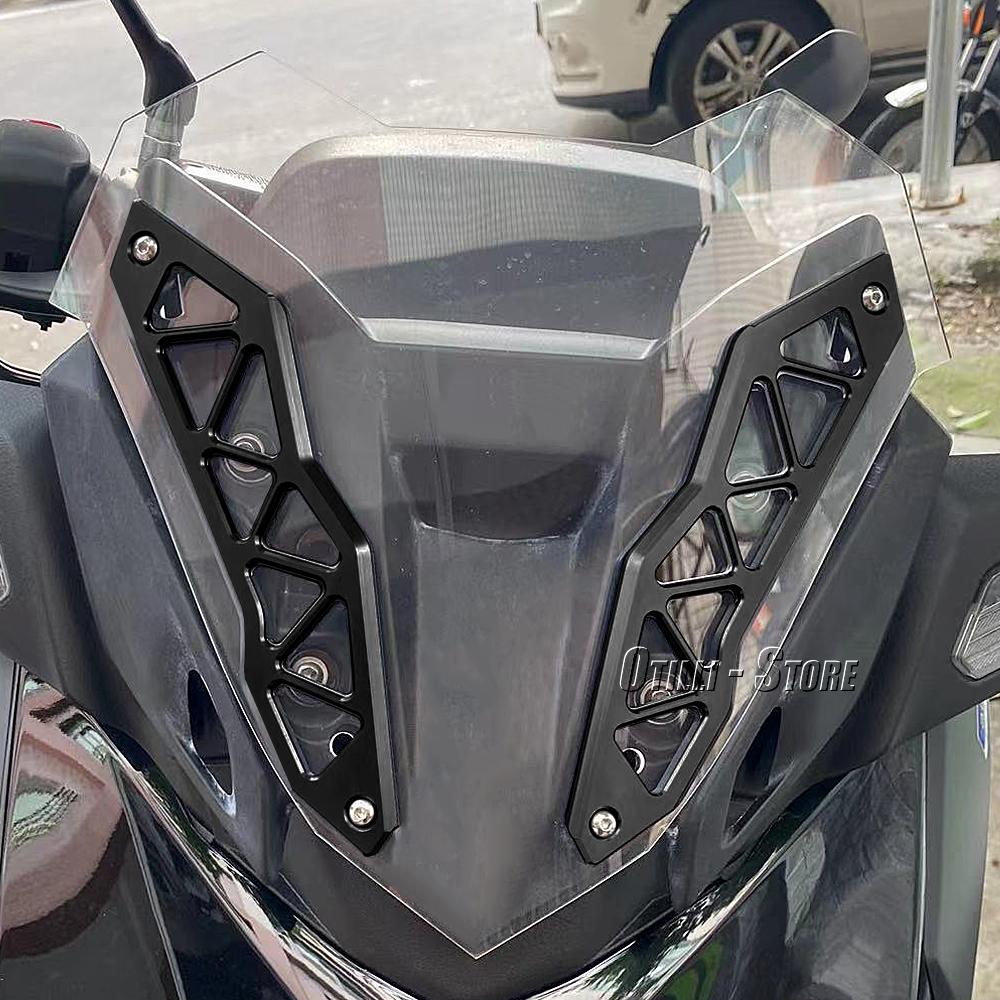 Аксессуары для мотоциклов CNC Для Yamaha XMAX300 XMAX 300 X-Max300 X-MAX 300 2023 2024 Декоративная полоса Крепление Кронштейн ветрового стекла