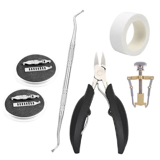 1 комплект полезных регулируемых подъемников для ногтей с пряжкой для ногтей