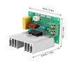 AC 0-220V 4000W Motor Speed Regulator FR-4 Circuit Board 40A AC Motor Speed Controller Adjustable Anti-Spike LED Dimmer