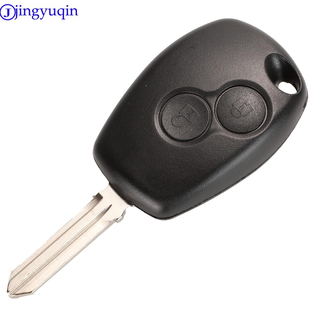 Jingyuqin For Renault Megane Modus Espace Laguna Duster Logan DACIA Sandero Fluence Clio Kangoo 2/3 Button Remote Key Shell Case