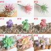 Mini Succulents Artificial Plant Fake Diy Home Office Desk Garden Decor Floral