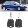 2 Buttons Key Shell Car Key Case Cover Replacement Accessory Fit for Peugeot 206 306 307