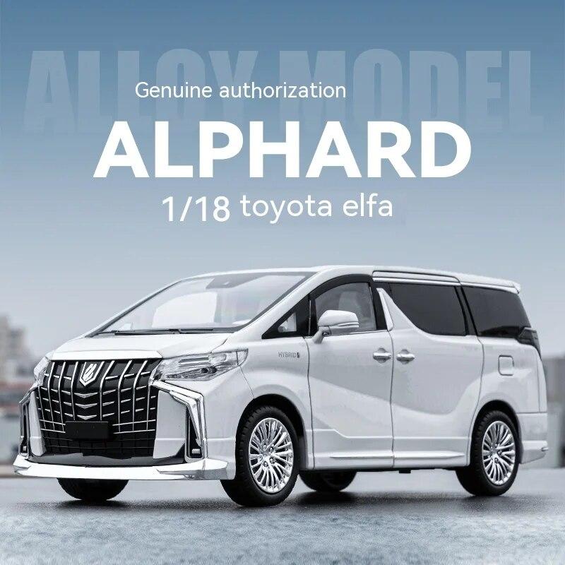 Модель автомобиля Toyota Alphard Alloy в масштабе 1/18 — высокодетализированная коллекционная модель — идеально подходит для демонстрации, декора офиса, подарка