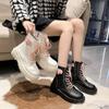 Fashion Booties Platform Cute Kawaii Round Toe Woman Short Mary Janes Shoes Chunky Ankle Lolita Boots for Women Hot New In On Offer Y2k