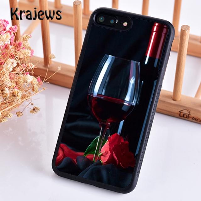 Чехол для телефона Красный бокал для вина Для iPhone 17 Air 16 15 14 plus 11 12 13 pro max coque Оболочка Fundas