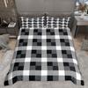 Homewish Набор пододеяльников в разноцветную клетку Современный минималистичный набор чехлов для одеял Геометрический клетчатый комплект постельного белья