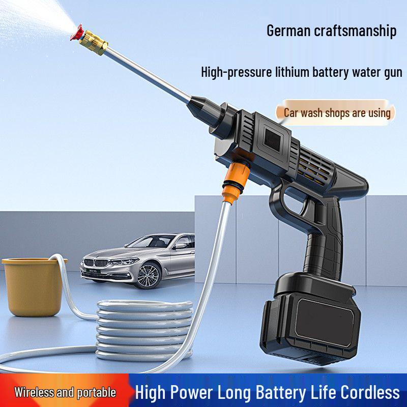 Lithium Battery Wireless High-Pressure Car Washer Gun