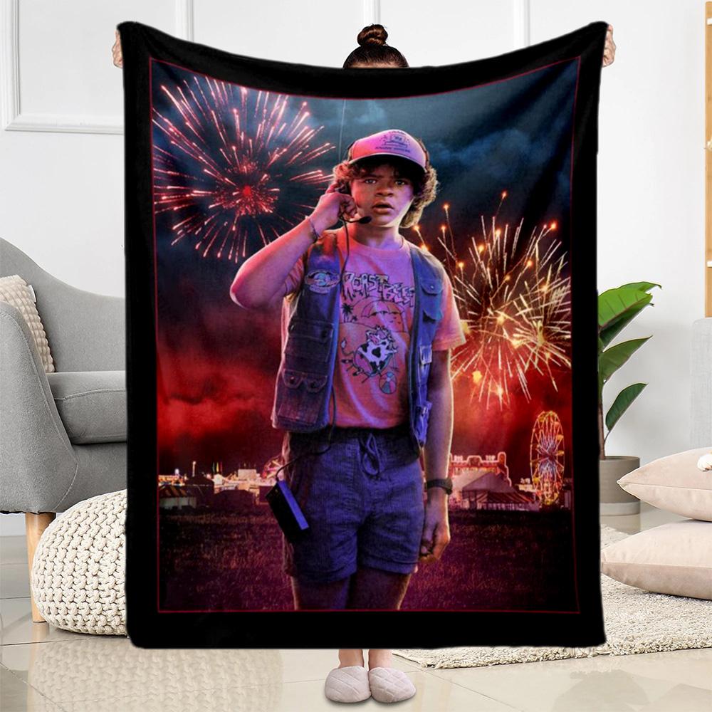 Stranger Things Blanket Suitable for sofas,travel, living rooms also a good gift for friends and family Suitable for all seasons.