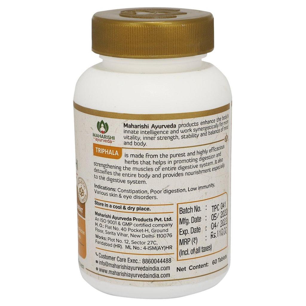 Трифала (60 таб, 1000 мг), Triphla,  Maharishi Ayurveda