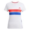 Adizero Climacool Спортивная футболка с влагоотводящей тканью, облегающего кроя, с коротким рукавом и круглым вырезом, женская, топы, белая, JD7326