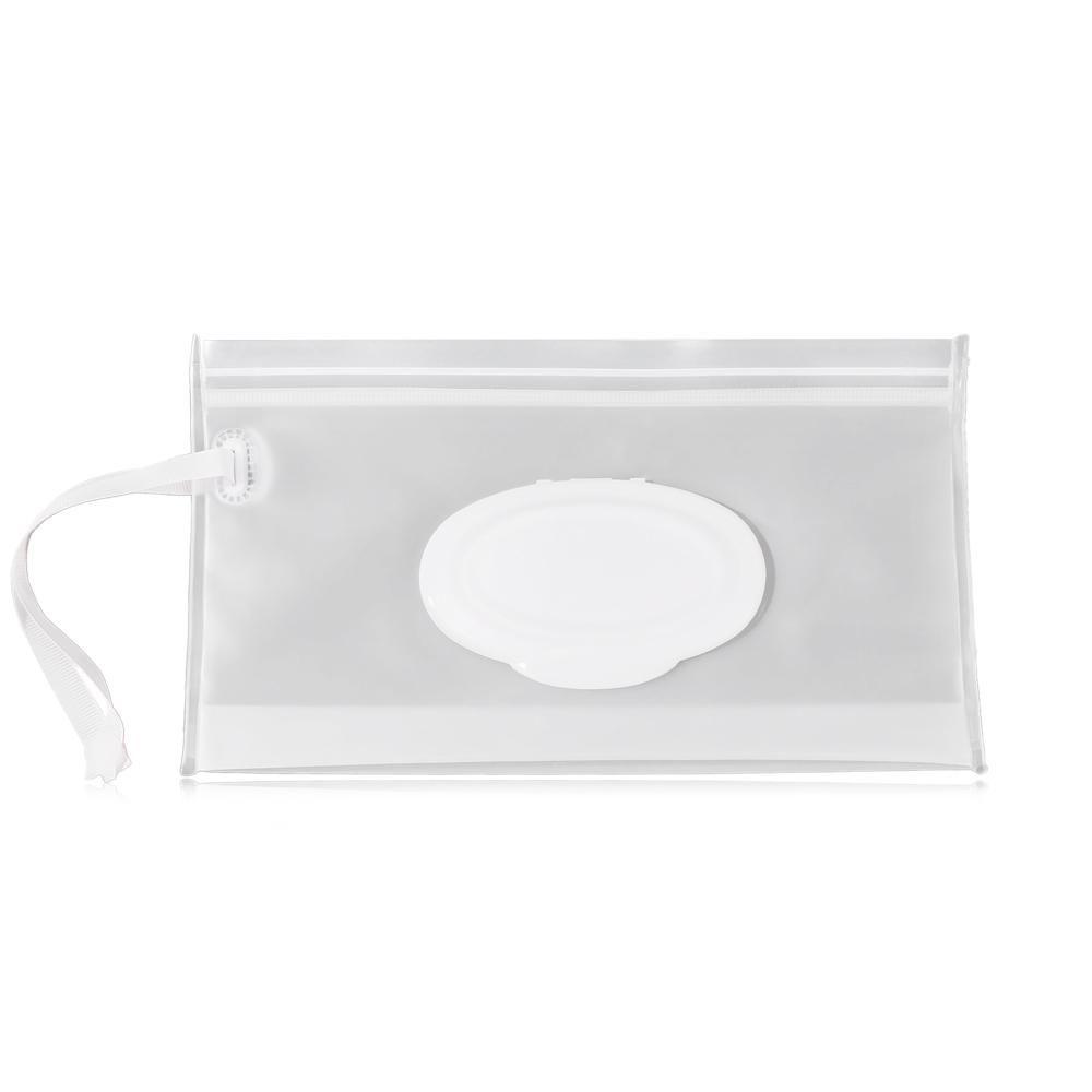 Easy-carry Snap Strap Cleaning Wet Wipes Bag Mask Case Cosmetic Container Napkin Storage Pouch
