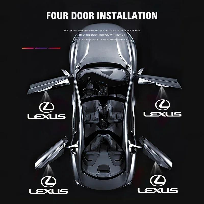 Led HD Car Door logo Welcome Light Projector Lamps For Lexus ES RX NX LS UX LM LX GX LC RZ IS CT GS RC HS SC TX LBX IS300 RX350LM6