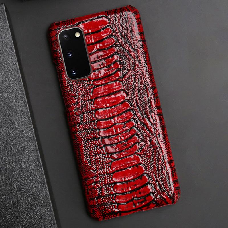 Роскошный Чехол из Натуральной Кожи для Телефона Samsung Galaxy S 25 S25 S24 S23 Ultra S21 S22 Plus Note 20 A55 5G Задняя Крышка