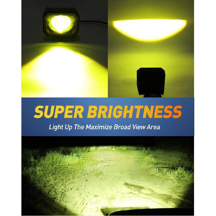 12D 4inch Led Work Light Spotlight 18000LM Work Light Pods Fog Lights for Motorcycles Truck 4x4 Off Road led bar