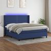 VidaXL Slatted Bed Base with LED Mattress, Upholstered Bed, Double Bed, Adult Bedroom Interior Bed, 3138259