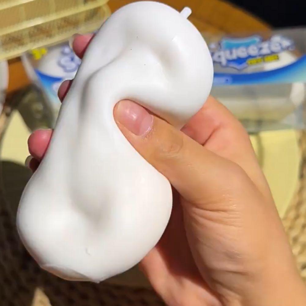Round Blocks Filled Crispy Squishy Finger Relax Sensory Fidget Ball Soap Ball Squishy Adult Kids