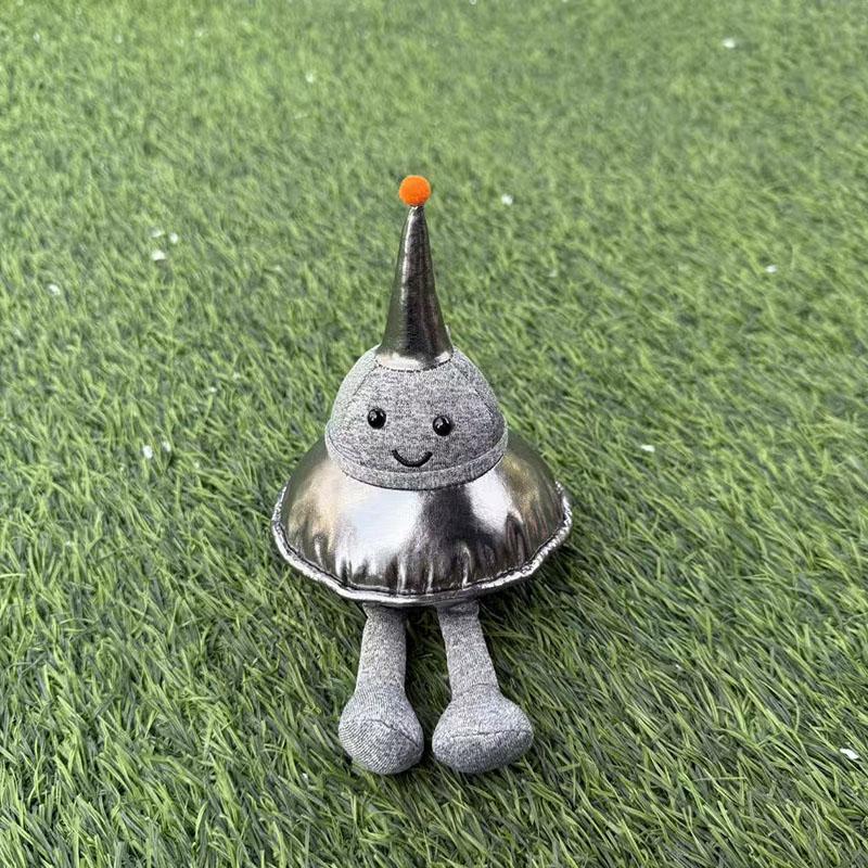10cm Creative Space Man Plush Series UFO Black Hole Bag Charm Fur Toy Gift Keychain Gift Item