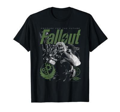 Футболка Fallout Видеоигра Братство Стали Броня