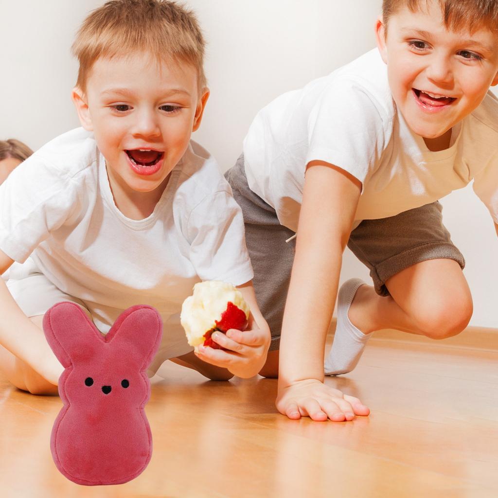 Пасхальный кролик плюшевые игрушки украшения милый кролик животное плюшевая кукла пасхальная корзина наполнители подарок для детей (20 см/7,87 дюйма)