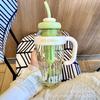 ГОРЯЧАЯ красивая летняя пластиковая чашка для молочного чая чашка Lucky Belly Cup Милая бутылка для воды с соломенным поясом