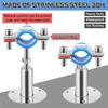 ABWR-Для НД 3/4"(25-27 мм) Регулируемая высота(50-100мм) 8 шт. кронштейны для крепления труб из нержавеющей стали 304, настенные, потолочные
