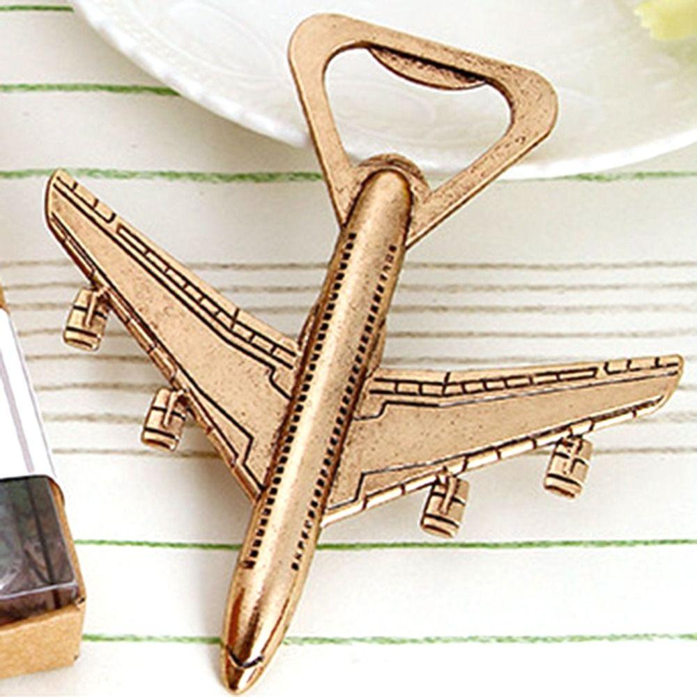 Airplane Shaped Creative Antique Bottle Opener Kitchen Tool Can Opener Beer Screwdriver