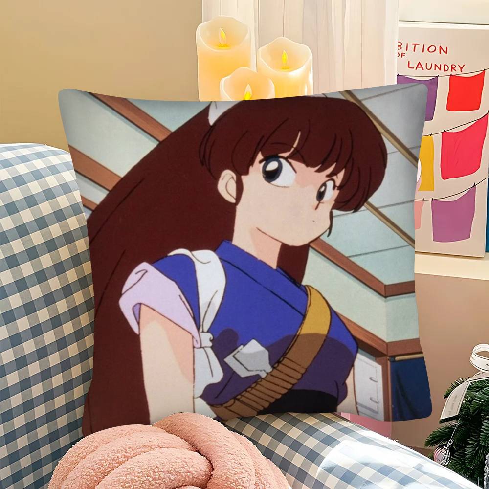 1 шт. Наволочка с персонажами Maison Ikkoku Модная квадратная наволочка Спальня Диван Гостиная Ins Декор Отдых