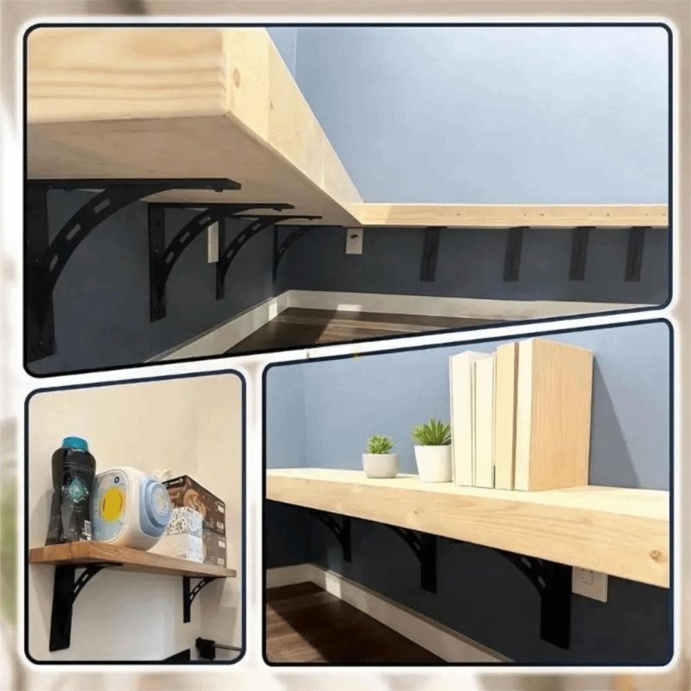 Solid Material Floating Shelf Bracket Triangular Design Hidden Shelf Bracket Storage Shelves