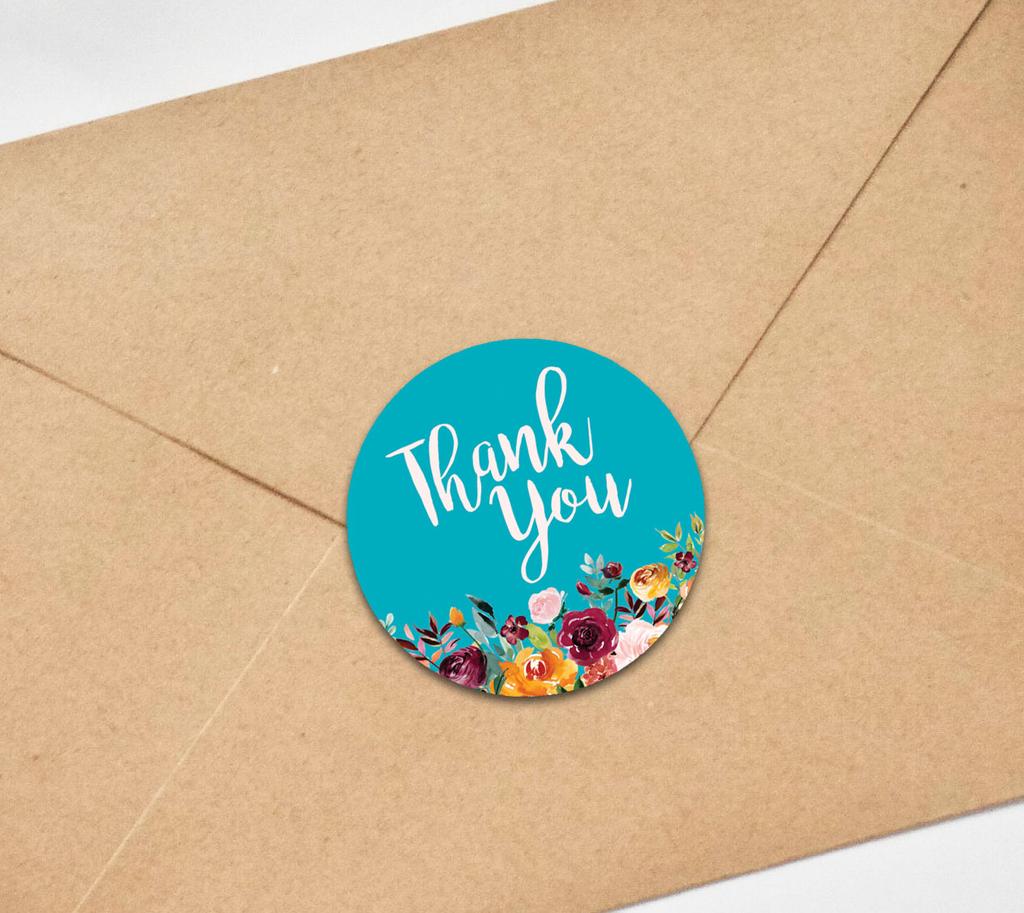 Darling Souvenir ботаническая цветочная рамка 1,6 дюйма фуксия розовая круглая нестандартная благодарность наклейки-45