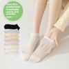 5 пар женских носков весна-лето ультратонкие носки Candy Color System сетчатые дышащие потные носки без косточек короткие свободные хлопковые носки