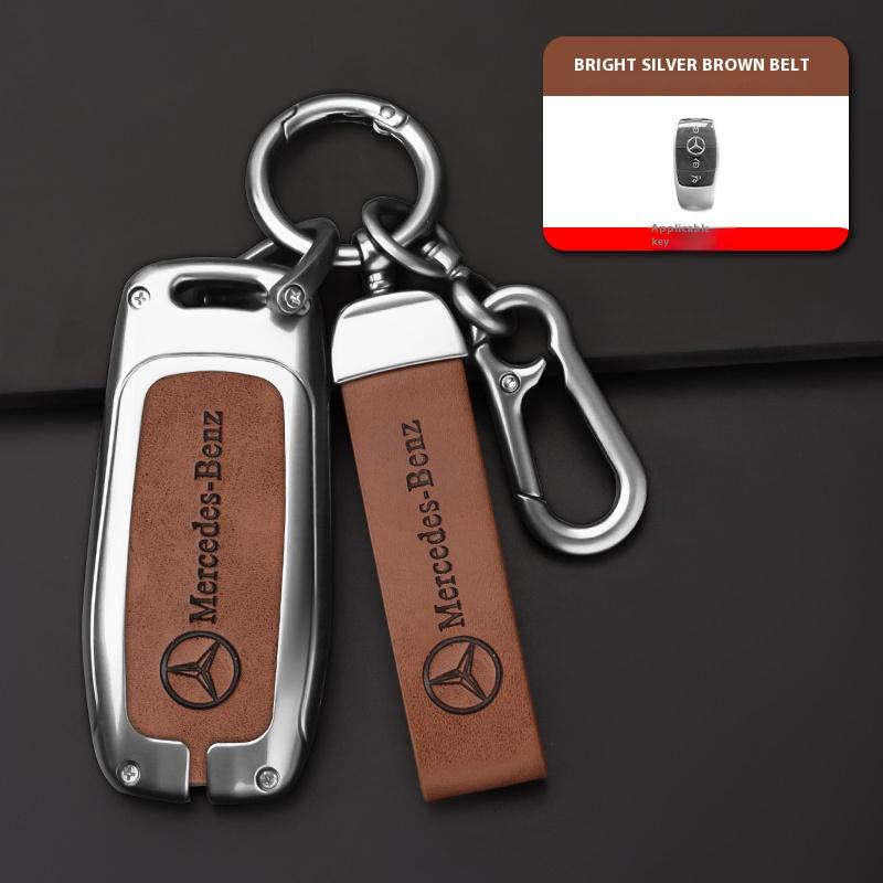 For Mercedes Benz A C E S G Class GLC CLE CLA GLB GLS W177 W205 W213 W222 X167 AMG Car Alloy Key Case Key Bag Shell Key Chain BA1 F552