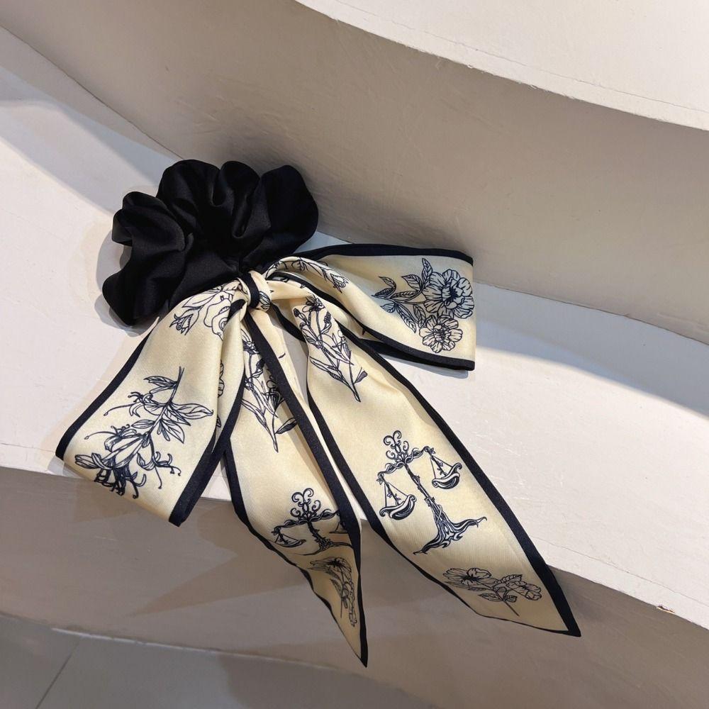 Резинка для волос в древнем стиле, веревка для волос, лента, древняя повязка для волос, элегантная резинка для волос с рисунком тушью, повязка на голову