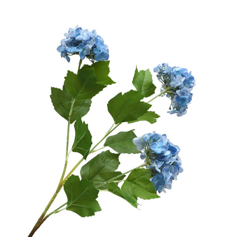 Почувствуйте увлажнение 3 голов Гортензия цветок симуляция букет домашний декор для гостиной украшение стола искусственные цветы
