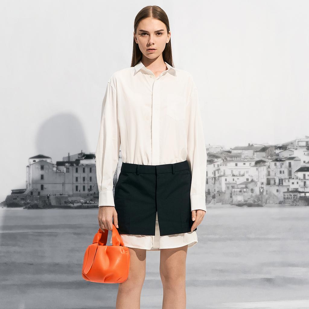 Charles & Keith Мягкая Минималистичная Облачная Маленькая Квадратная Сумка Женские Сумки на Плечо Розово-Белый Черный Оранжевый CK2-10271332