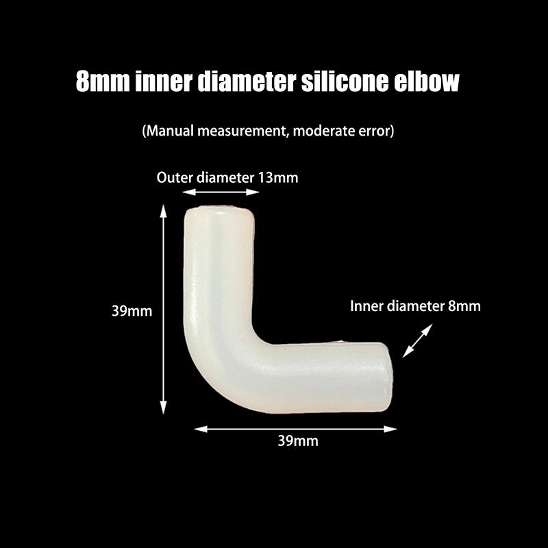 5 шт. Силиконовый колено гибкий ремонтный соединитель жесткая труба мягкий соединитель эластичный прямой угол резиновая муфта труба ирригация сад