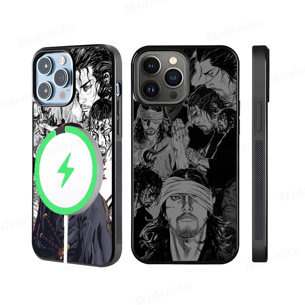 Japanese Vagabond Phone Case Magnetic Case For IPhone 16 14 13 12 11 15 Pro Max Plus For Magsafe Wireless Charge Cover