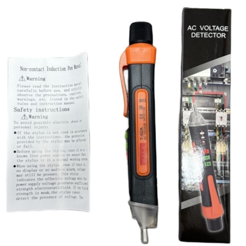 Non-contact Electric Test Pen T02AB: Sound & Light Induction, Voice Readout, Live/Neutral Wire Detection, Circuit Repair.