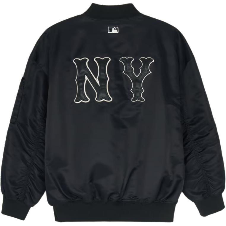 New MLB Puffer Jackets Unisex Black 3AJPB0151-50BKS