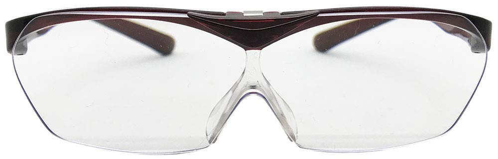 Фокус для лица увеличительное стекло с затемненным, подходящее для очков, откидной механизм 1,8x, винный, руки. FTL04-5