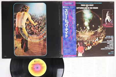 LP Пластинка THREE DOG NIGHT - Записано вживую в The Forum YQ8021AB ABC 1976 Япония Оби Рок Б/У