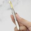 Stainless Steel Eye Brow Clips Slant Tip Eyelash Curler Eyebrow Trimming Tweezers  Girl