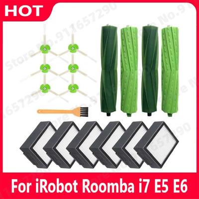HEPA Фильтр Боковая Основная Щетка-Валик для iRobot Roomba i7 E5 E6 Серии I Запчасти Аксессуары для Замены Робота-Пылесоса