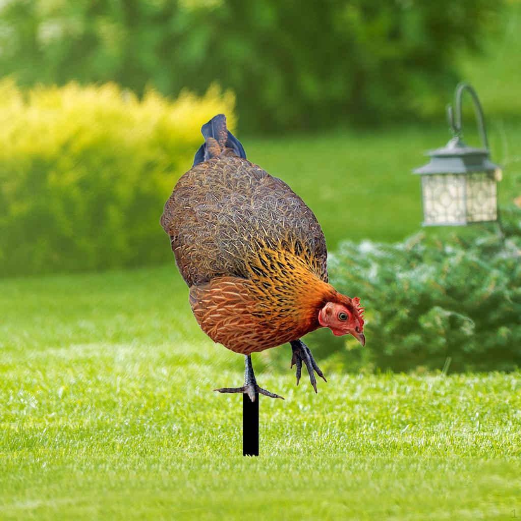 Декоративный колышек для курятника, статуя животного, колышки, подарки, патио, реалистичное искусство для двора