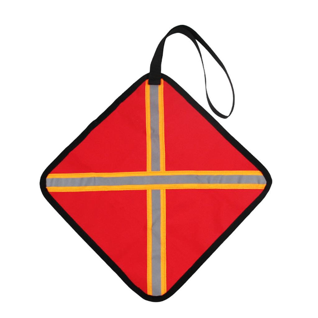 Safety Boat Flag with Webbing Kayak Safety Flag Reflective Strips Trailer Warning Flags for Boating Fishing Canoe Trailer Use